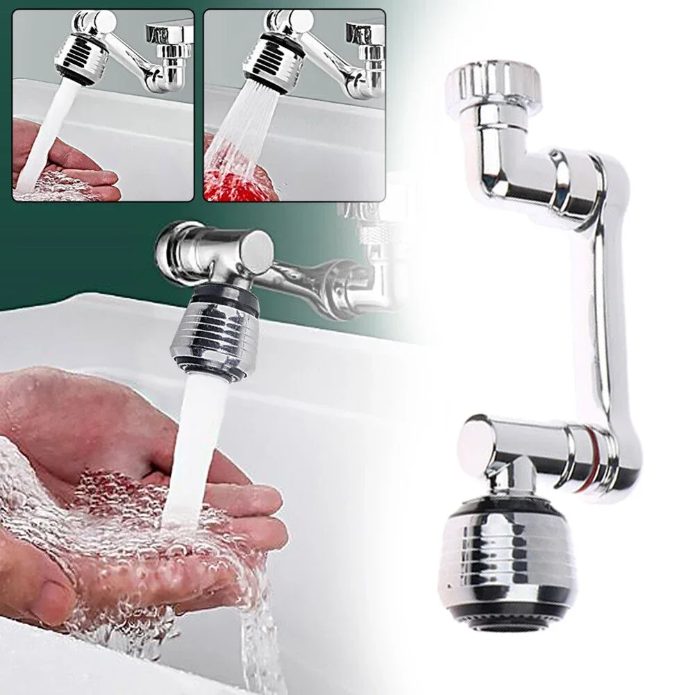 1080° Universal Rotation Water Bubbler Faucet Extender Sprayer Head Kitchen Arm Extension Faucet Aerator Bubbler Water Tap Nozze