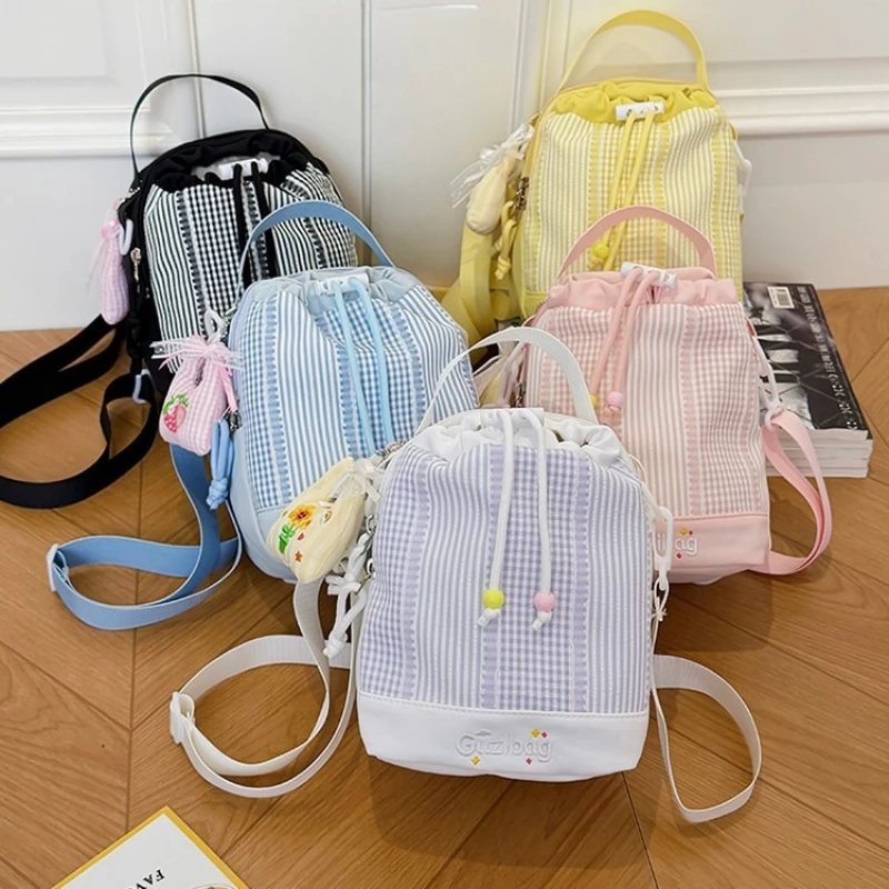

2026 New Women's Backpack Fashion High Quality Drawstring Backpack Lightweight and Versatile Multi Functional Travel Backpack