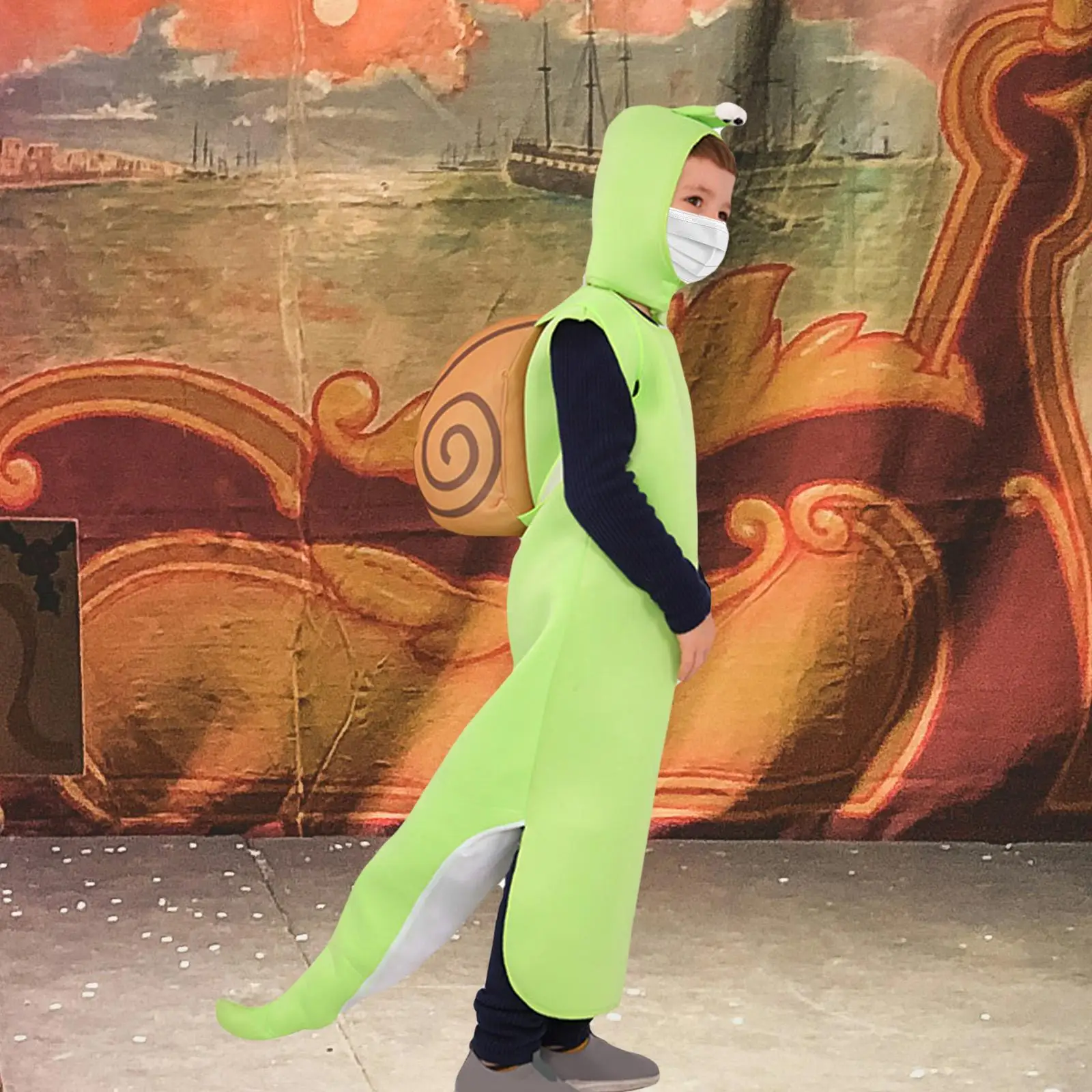 Costume d'escargot pour enfants, déguisement pour faire semblant de jouer sur scène, spectacle, vacances S