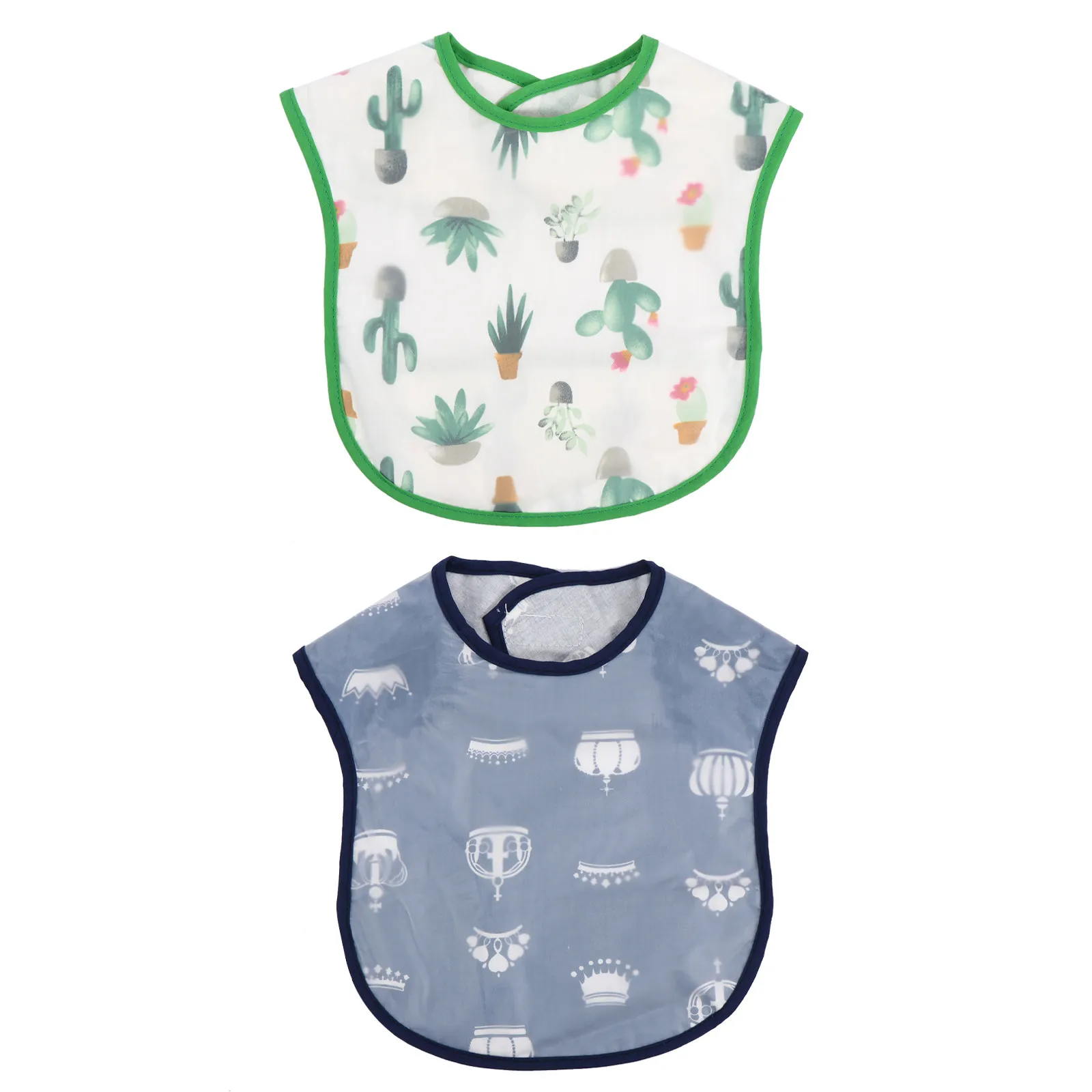 

2 Pcs Baby Complementary Bib Food Cover Clothes Bibs Feeding with Sleeves Dining