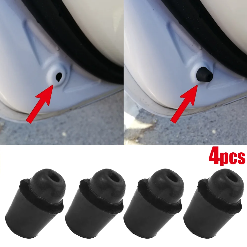 4x For Hyundai KIA K3 K4 K5 Elantra Accent Tucson Car Door Bumper Buffer Pad Anti Shock Bump Stop Rubber 8219128010 Black New