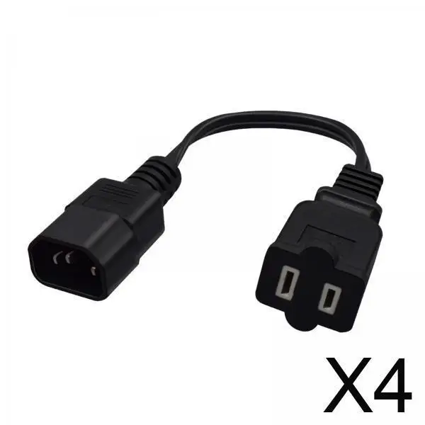 

4 удлинителя питания премиум-класса IEC 320 C14 «папа» и «мама» стандарта США