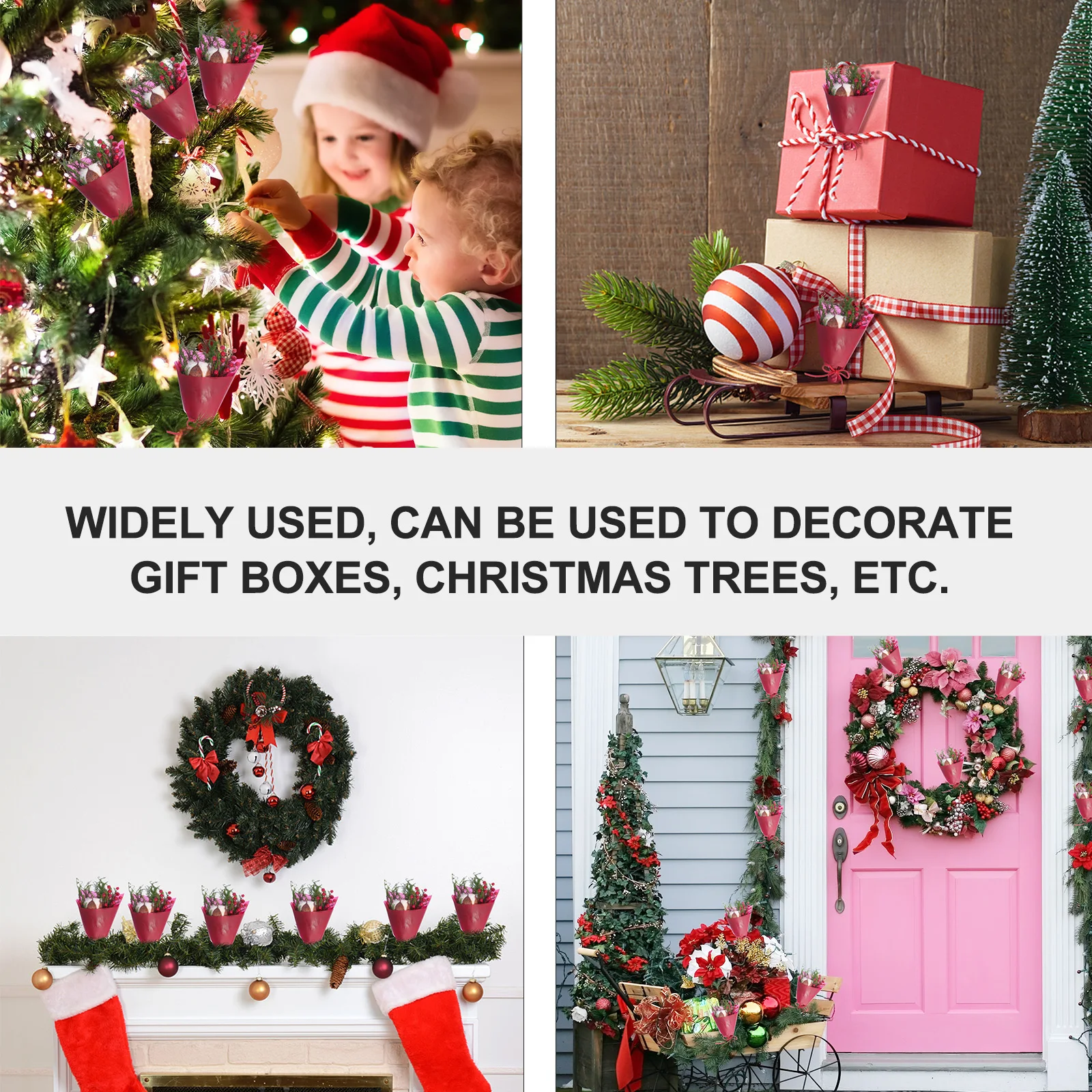 

Dried Flower Birthday Flower Packing Box Gift Box Christmas Decor Plastic Wedding Flowers Holiday Case Long Storage