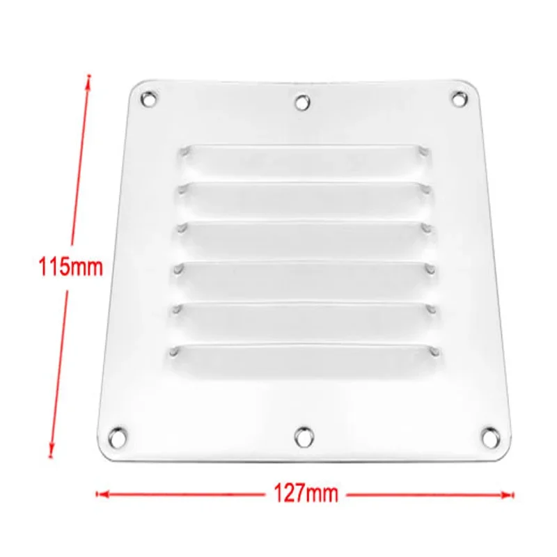 Marine Grade Stainless Steel 316 Boat Marine Square Air Vent Louver Vent Grille Ventilation Louvered Ventilator Grill Cover