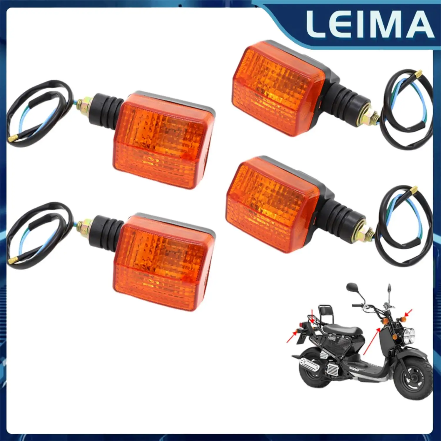 Rear Turn Signal Light Indicator Scooter Blinkers 33650-GEZ-305 33600-GEZ-305 For Honda Zoomer NPS50 Ruckus 50 03-12 Moto Parts