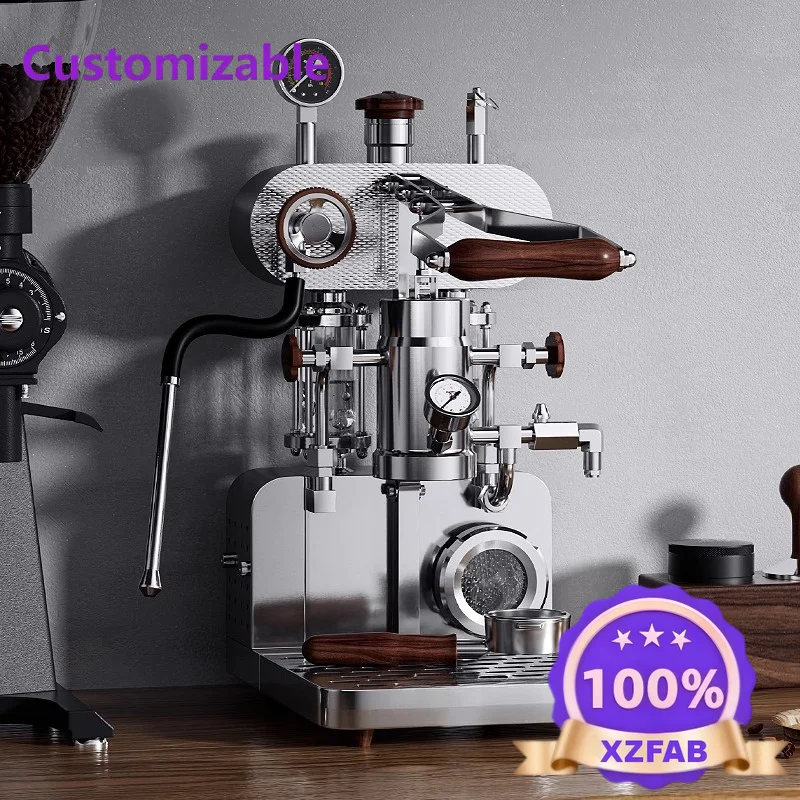 Factory Direct 2026 Professional manual pressure rod type, espresso machine, home commercial milk foam