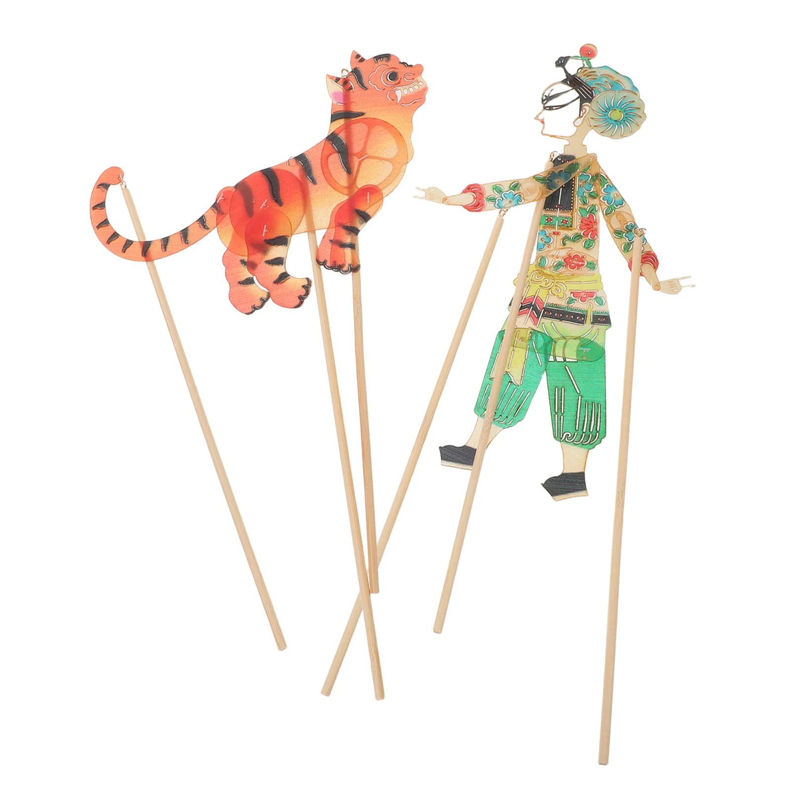 مجموعة مسرح الدمى الصينية ذات الظل DIY حرفية الدمى للأطفال مصنوعة يدويًا لحفلات الأنشطة التعليمية التقليدية #1