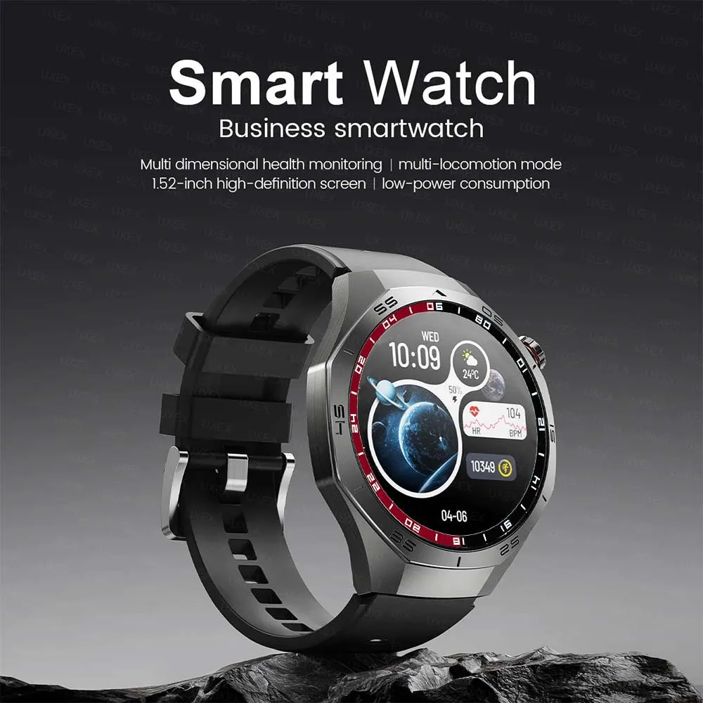 الرجال الساعات الذكية الجديدة 1.52 HD شاشة GPS مسار الحركة معدل ضربات القلب بلوتوث المكالمات SmartWatch مقاوم للماء لنظام أندرويد ios 2026