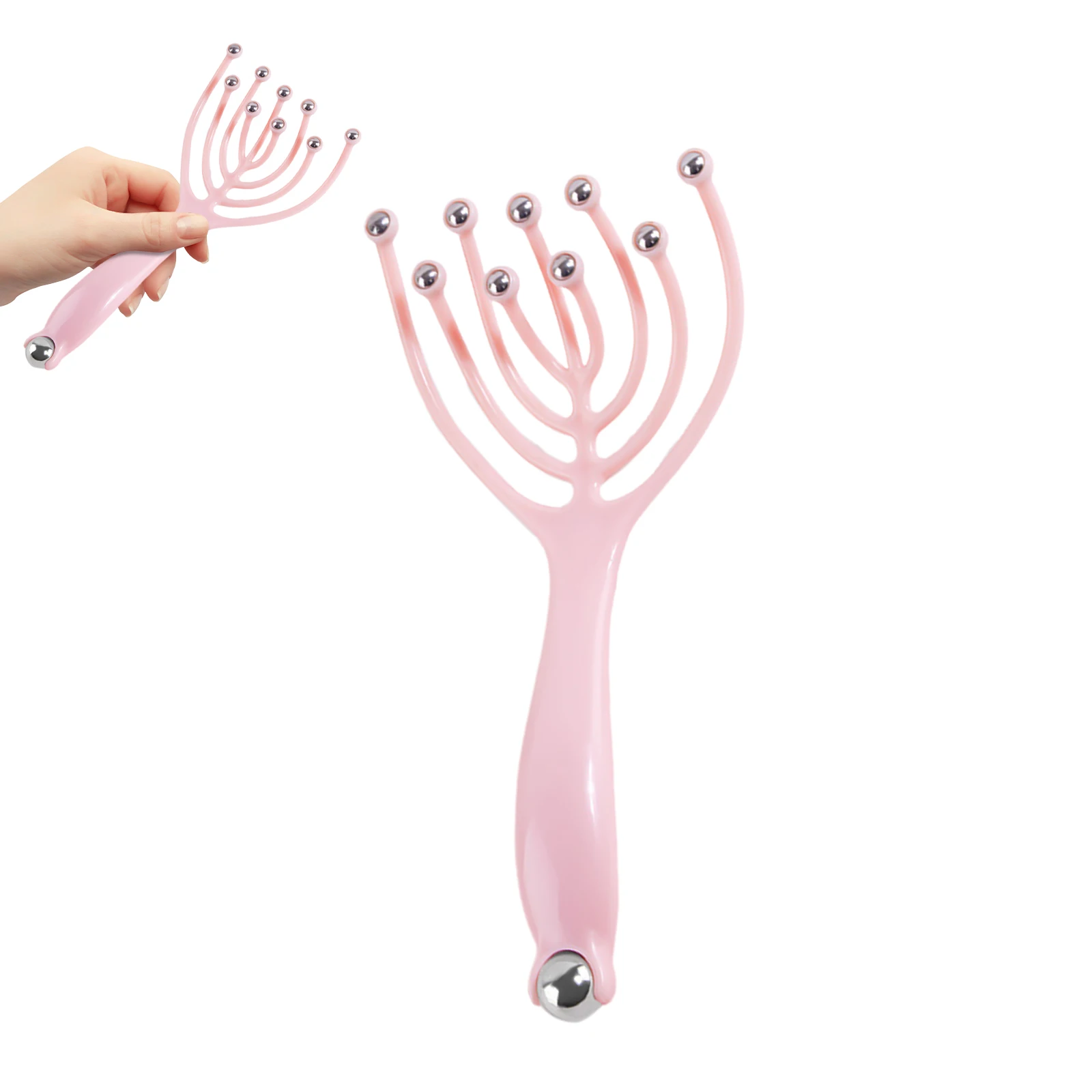 9 Claws Grasping Massage Decompression Artifact Portable Handheld Head Massage Scratcher for Hair Massage Hair Head Care image 4