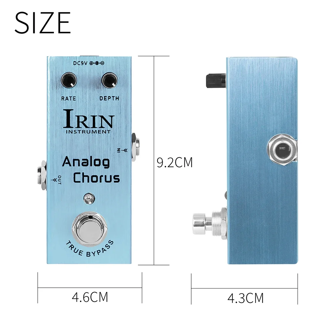 IRIN Analog Chorus Electric Guitar Effect Pedal Portable Light Blue Bypass Design Guitar Effect Guitar Accessories