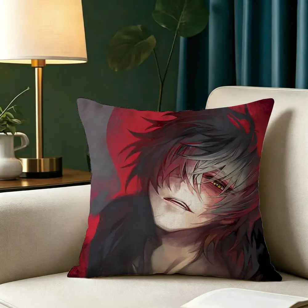 T-Towa Rei S-Slow Damage Pillow Case Square Double-Sided Sofa Cushion Cover Bedroom Bedside Pillow