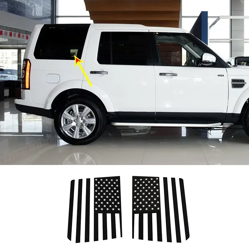 

For Land Rover Discovery 4 LR4 2010-16 Car Back Side Window Glass Car Rear Side Window Pull Flower Film Stickers Car Accessories