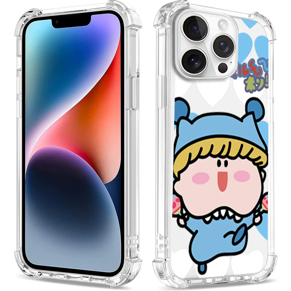 Süßes kleines Mädchen pinkl Cartoon Paar Handy hülle für Samsung A04 05s 555g 23 24 plus S22 ultra transparent