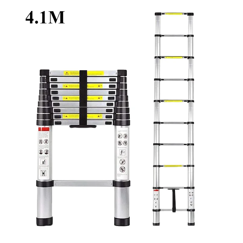 

Expansion Ladder Disassembly Stacking Lifting Thickening Household Indoor and Outdoor Decoration Aluminum Alloy Straight Ladder