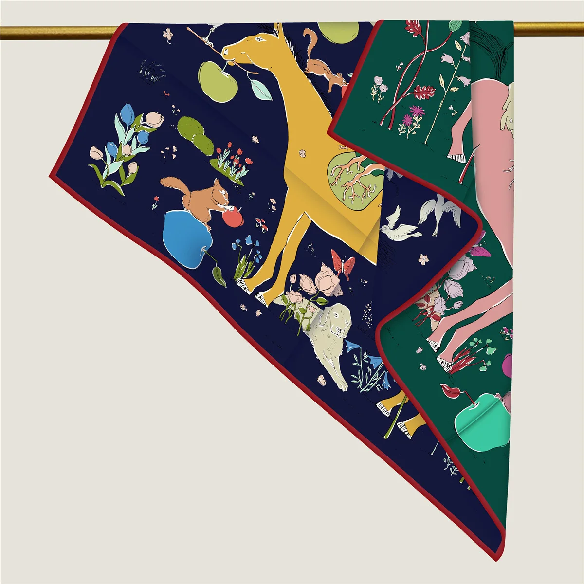 luxury-designers-twill-scarf-90cm-double-face-bandanas-hand-rolled-edge-shawls-head-hair-silk-scarves-mother-gift