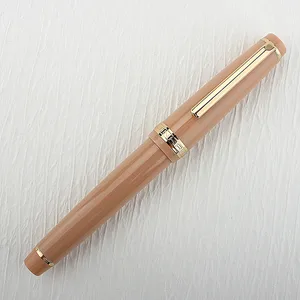 jinhao 82噴水ペンアクリルef/f/m/ベントニブゴールデントリム付きコンバーターライティングペン 6ベストセールスゴールデンペン-4