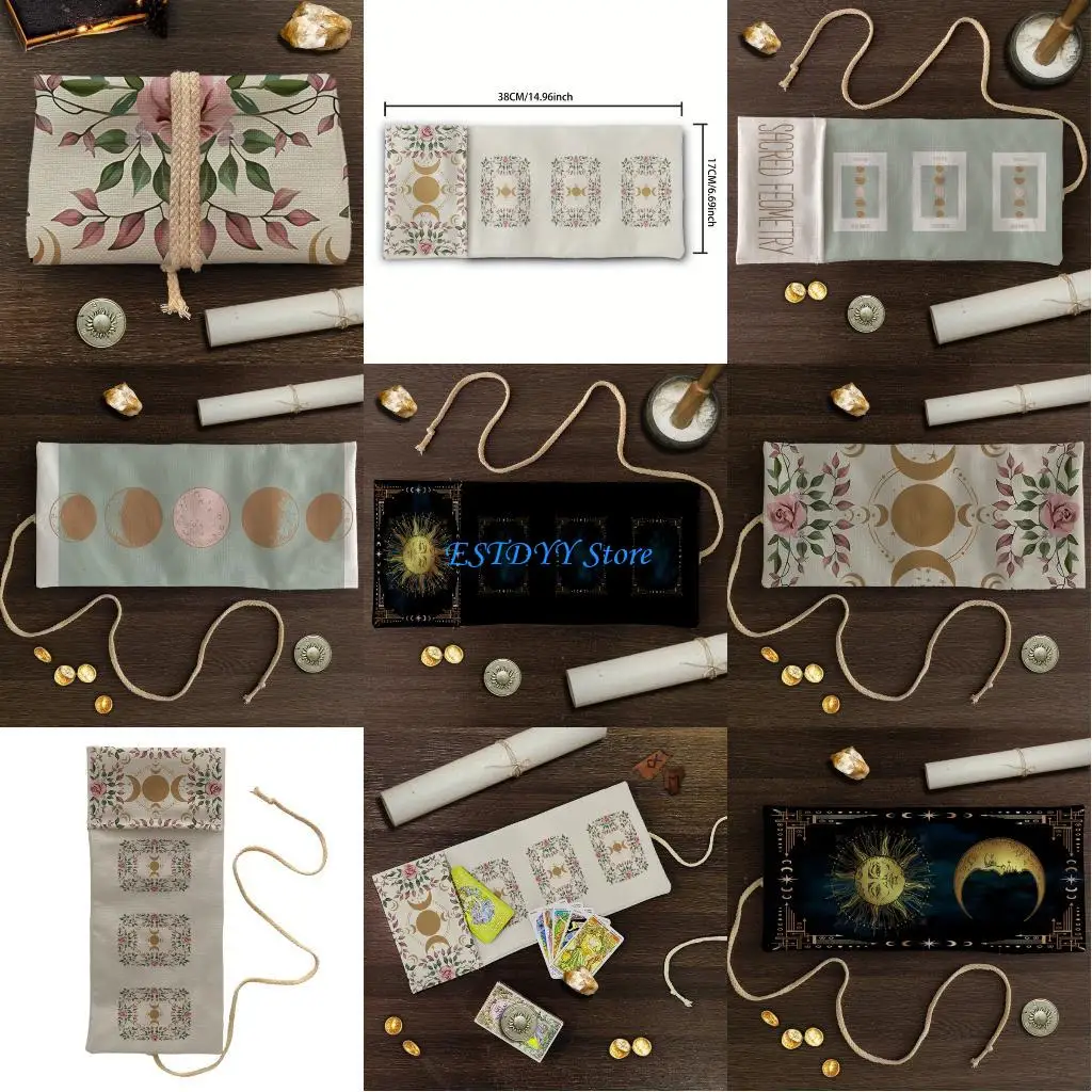 G6DE أنيق بطاقة التارو حامي بولي الكتان نظيفة بسهولة للملحقات الروحية #1