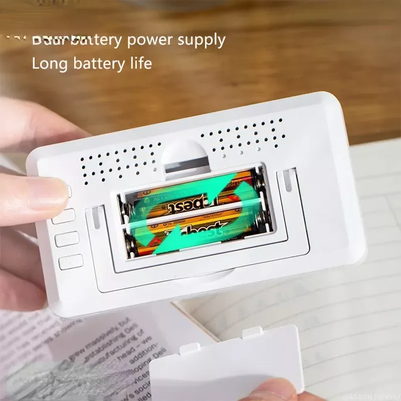 Xiaomi-deli電子体温計、湿度計、気象ステーション、テーブル時計機能付き高精度、インテリジェンス