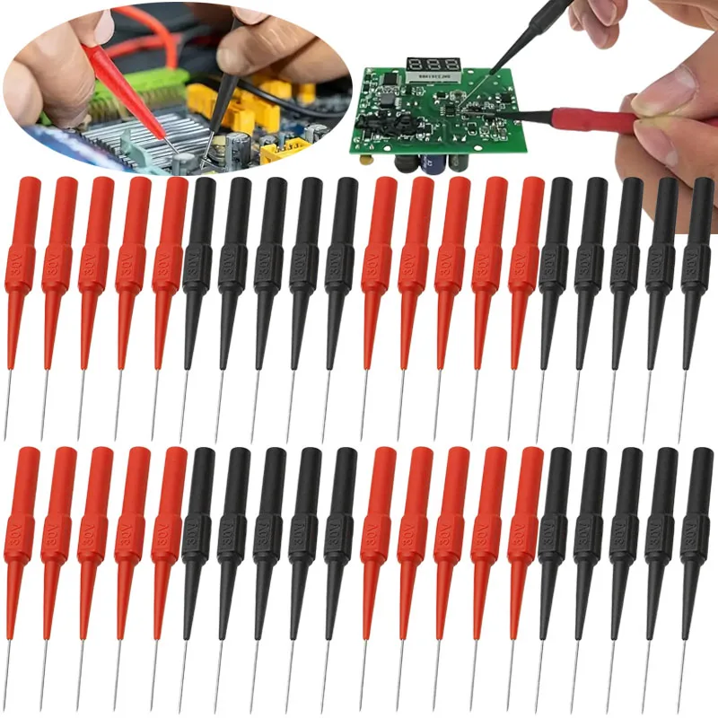 

1-50 шт. диагностические инструменты мультиметр удлинитель тестового провода для пирсинга спины игольчатые наконечники зонды автотолы автомобильный комплект машина 0,7 мм