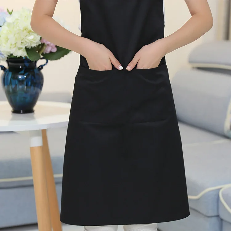 Korean Version of Fashion Neck Apron Milk Tea Cake Coffee Shop Waiter Work Clothes Advertising Apron