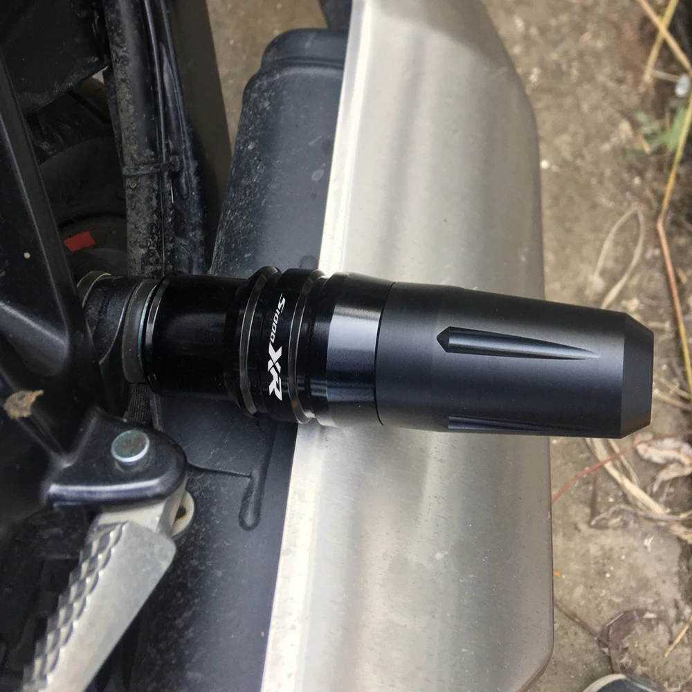 Слайдеры выхлопной рамы с CNC мотоцикла, аварийные прокладки, защита от падения для BMW S1000XR 2015 2016 2017 2018 2019 2020 2021 2022 2023