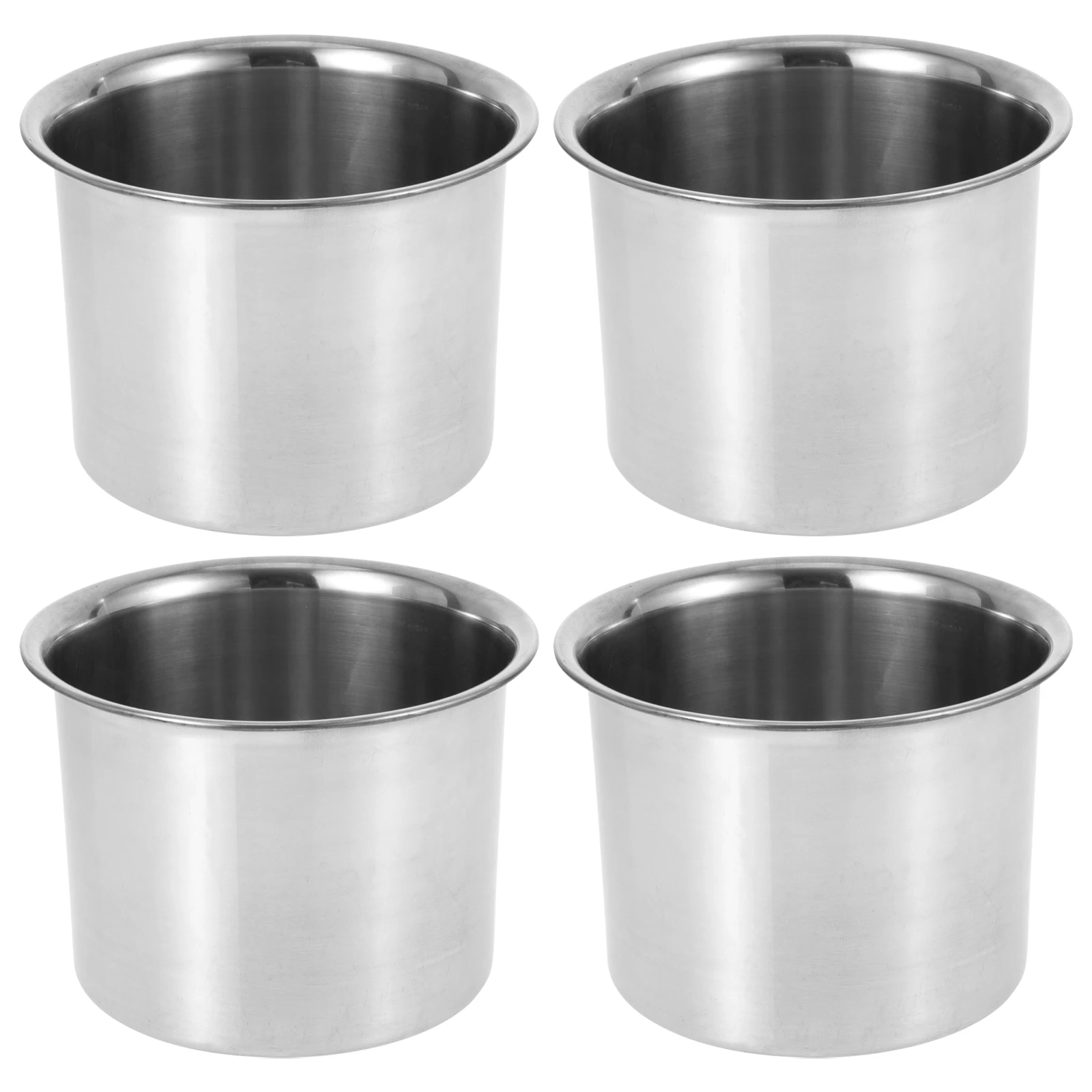 

4pcs Stainless Steel Seasoning Jars Condiment Canisters Kitchen Storage Spice Containers Multifunctional Metal Cruet Bottles