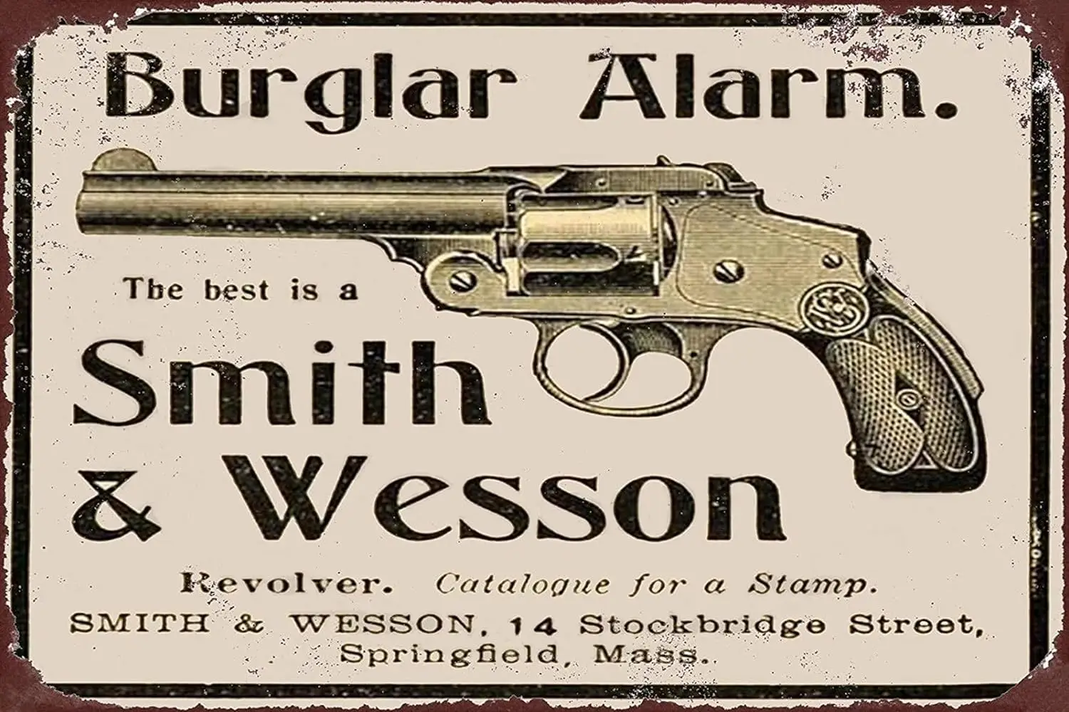 Metal Tin Sign Burglar Alarm Wesson Vintage Wall Decor Bars Decor Vintage Bakery Kitchen Cafe Wall Decoration12x8 Inch