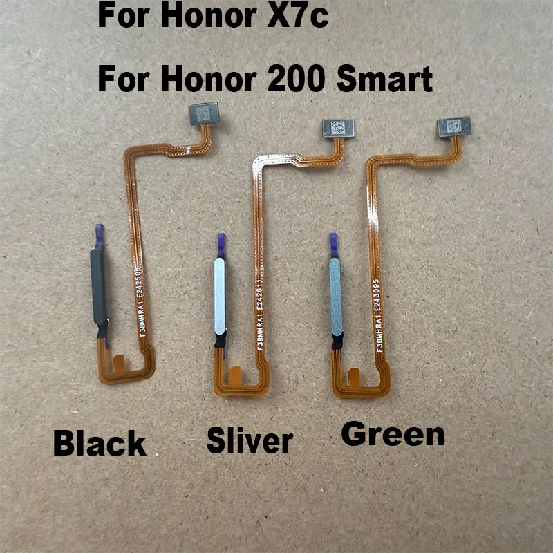 For Huawei Honor X7C / 200 Smart Fingerprint Sensor Power Button Flex Cable Touch ID Sensor Home Buttons Smartphone Parts
