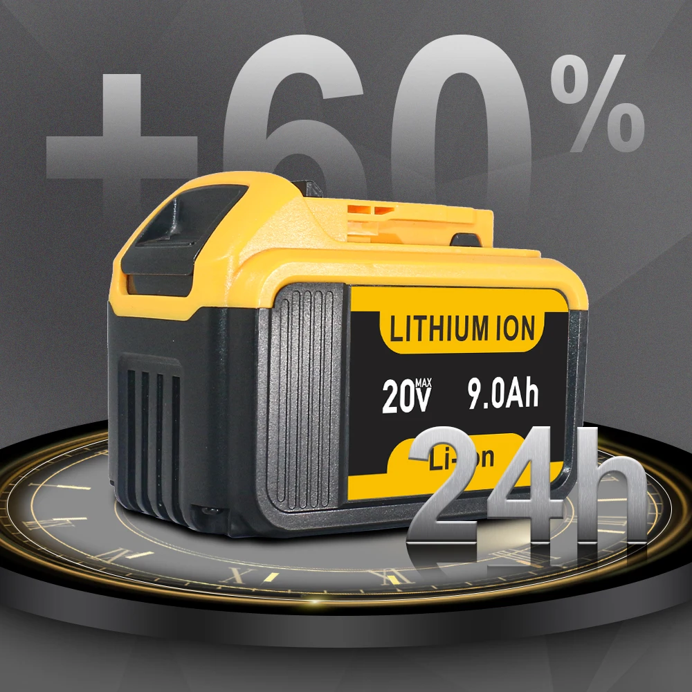 

Для Dewalt 20 В DCB200 электроинструменты 6 Ач 10 Ач литий-ионный аккумулятор для Dewalt 20 В DCB206 DCB200 DCB205 DCF845 DCF850 DCF892 DCF911