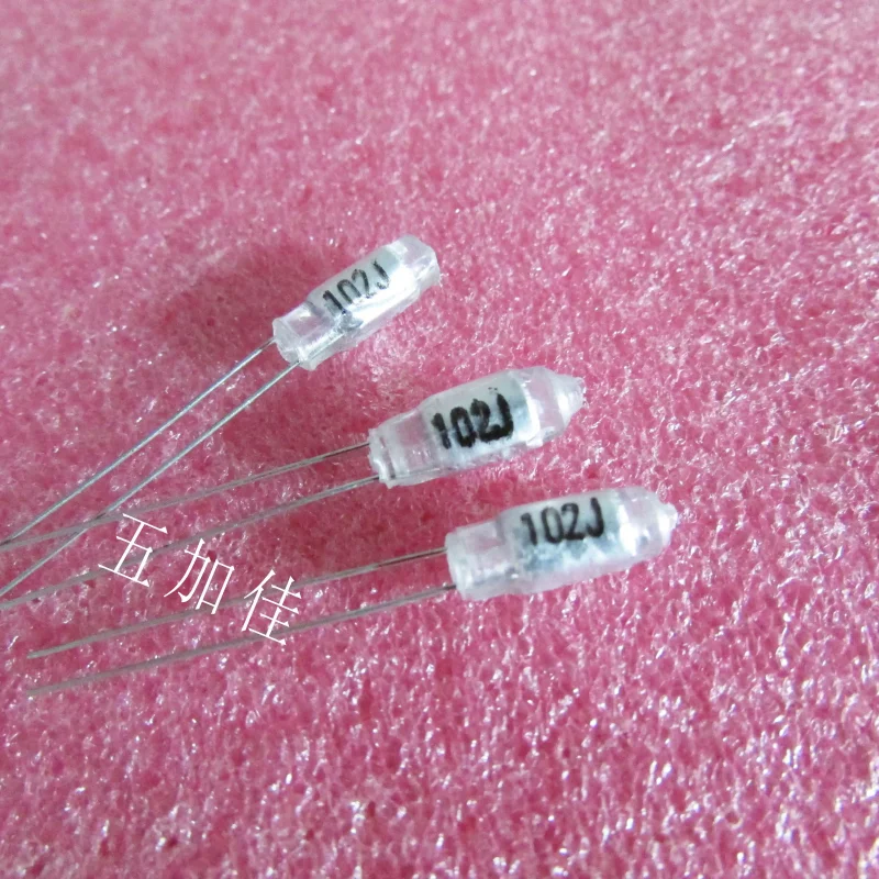 10-100pcs 102J 50V1NF 50V1000PF 50V102 Vertical Polystyrene Capacitors