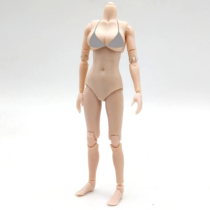 

1/12 Scale Super-Flexible Female Suntan/pale Skin HY001A HY001B Female Joint Body Figure Toy Gift Heng Toys