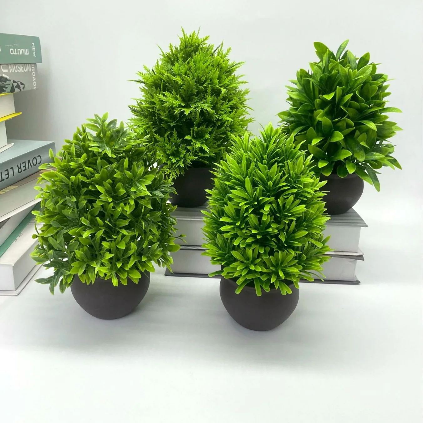 

Simulation green plant potted Christmas tree bonsai indoor home decoration living room bedroom desktop ornaments