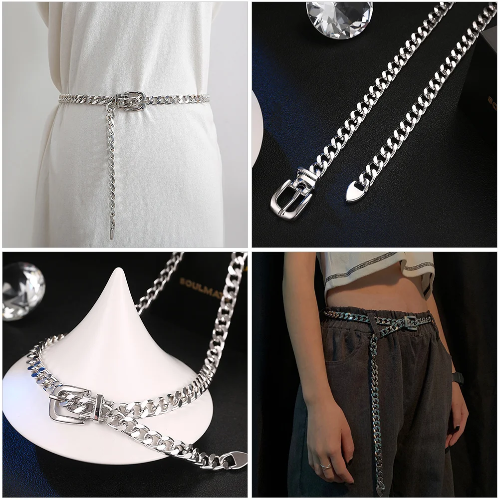 

1pc Metal Chain Belt Women Punk Style Belly Waist Jewelry Chains Belts Fashion Universal Dresses Pants Summer Beach Practical