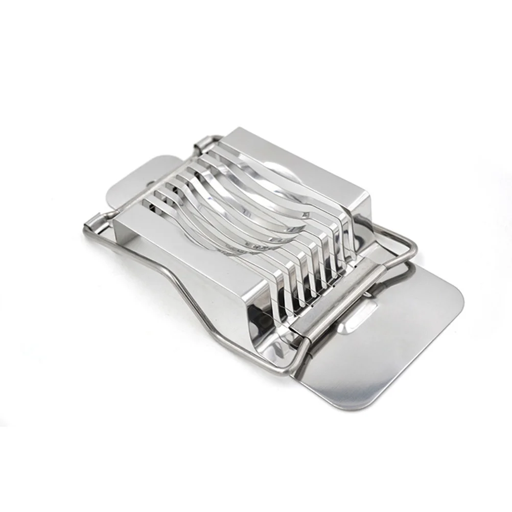 

Stainless Steel Egg Slicer Premium Cutting Wires Multi-Purpose Kitchen Gadget For Hard Boiled Eggs Cheese