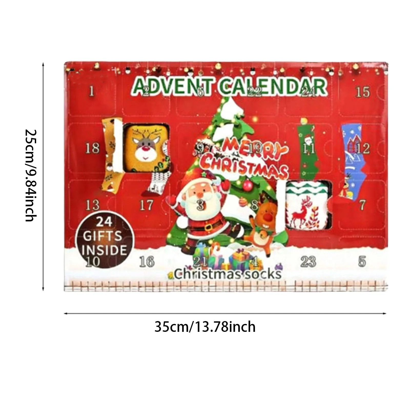 Compte à rebours de noël, calendrier au chocolat, chaussettes de père noël adaptées à diverses rassemblements et fêtes, comme minuterie, sable de salle de classe