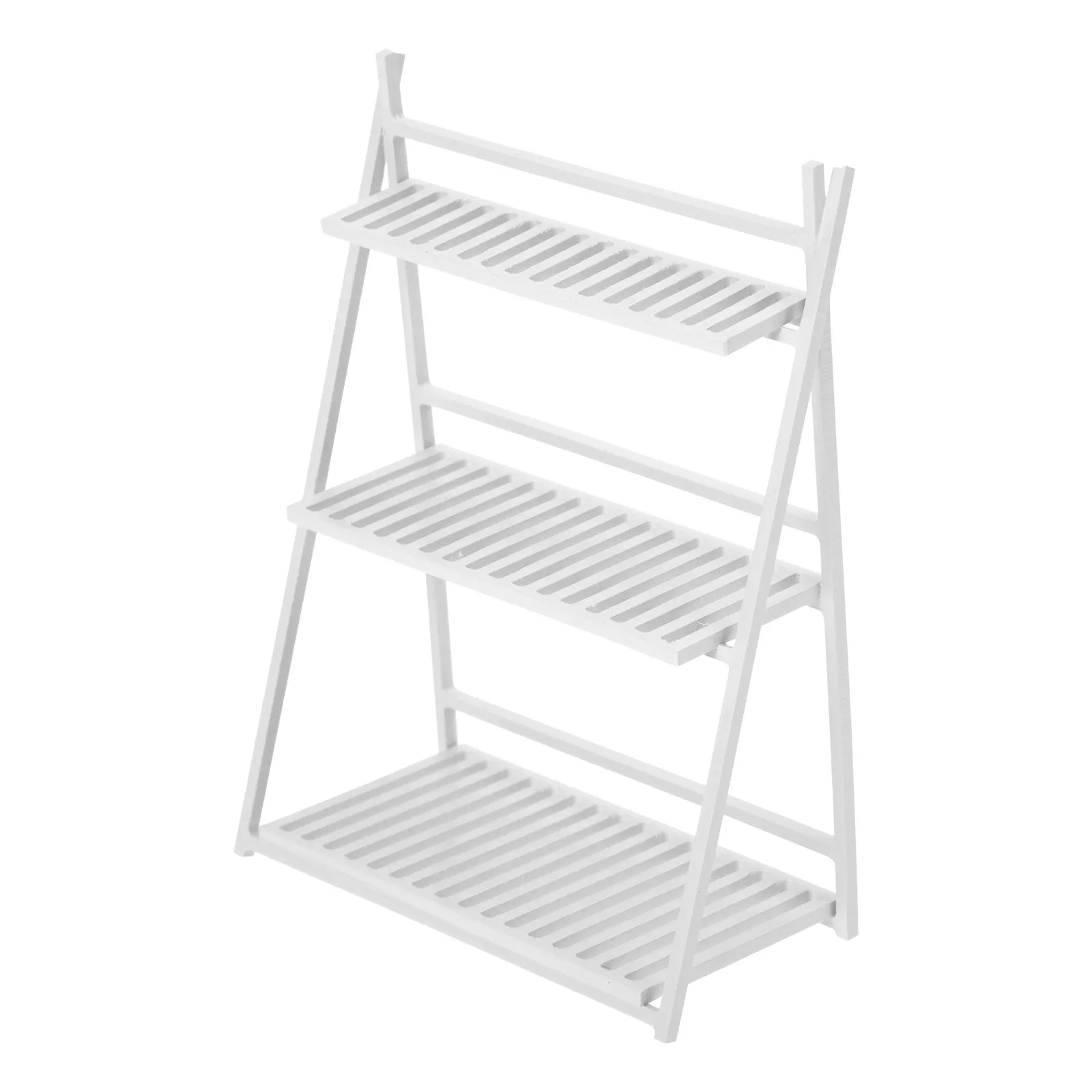 

Mini House Flower Pot Stand Storage Shelf Realistic Miniature Furniture Accessories Simulation Flower Rack for Mini House