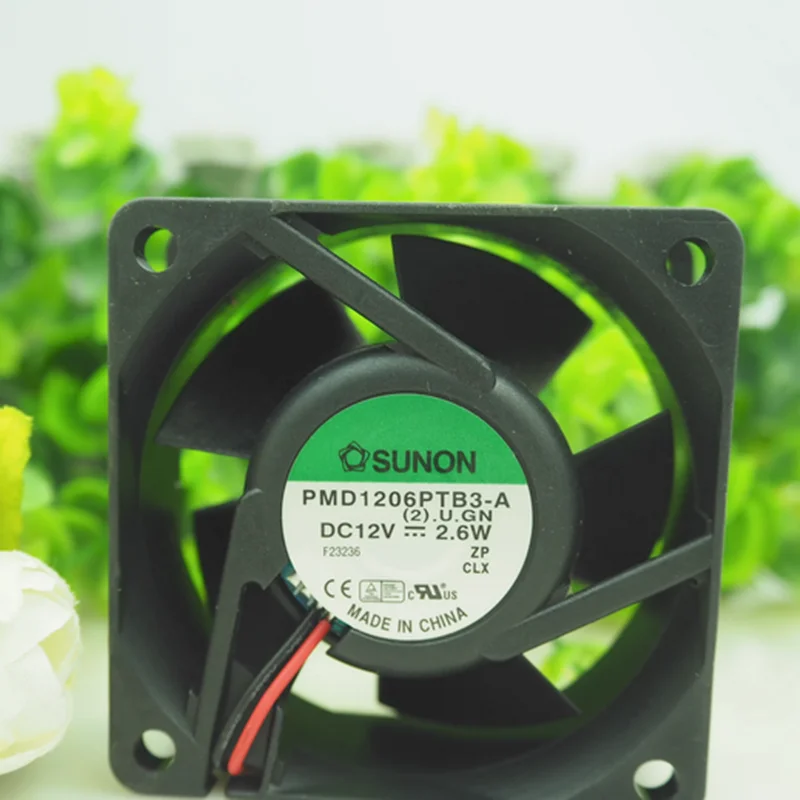 

1PC 6025 6CM 12V 2.6W PMD1206PTB3-A (2).U.F.GN 2-wire cooling fan