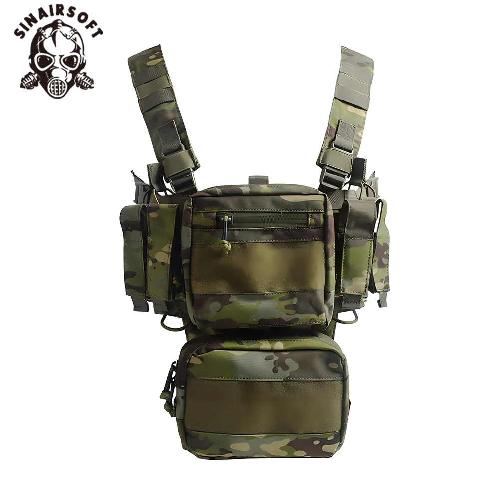SINAIRSOFT nowa taktyczna MOLLE Chest Rig mężczyźni Airsoft polowanie wielofunkcyjna kamizelka bojowa sprzęt outdoorowy 500D nylonowa torba na magazynek