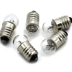 2 pz 2.5V 3V 3.8V 6V piccola lampadina elettrica con testa tonda portalampada testa tonda piccola lampadina