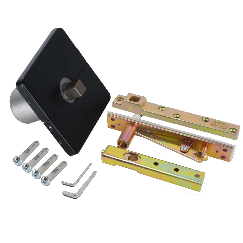 1Set Heavy Door Pivot Hinges 360° Rotary 90° Positioning Invisible Hidden Pneumatic Door Hinges Floor Spring Hinge Loading 150KG