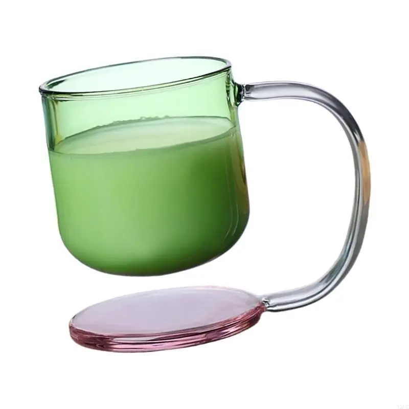 Floating Effect Borosilicate Glass Mug with Heat Proof Handle For Office Kitchen X3UC