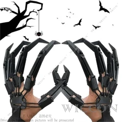 Halloween Gloves Active Fingers Spider Claw Mantis Claw Party Props Woman Man Comic-Con Black Role Play Horror Cool Boy Girl