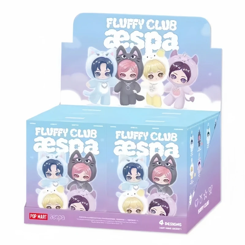 Echt nieuw op voorraad Popmart Aespa Velvet Cute Friend Series Hoge kwaliteit hanger Verrassing Blind Box Speelgoedornament Leuke cadeaus