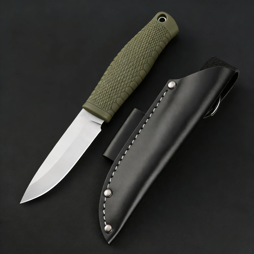 

Нож с фиксированным клинком D2, резиновая рукоять, многофункциональный инструмент для рыбалки, выживания, EDC, легкий, прочный, для активного отдыха