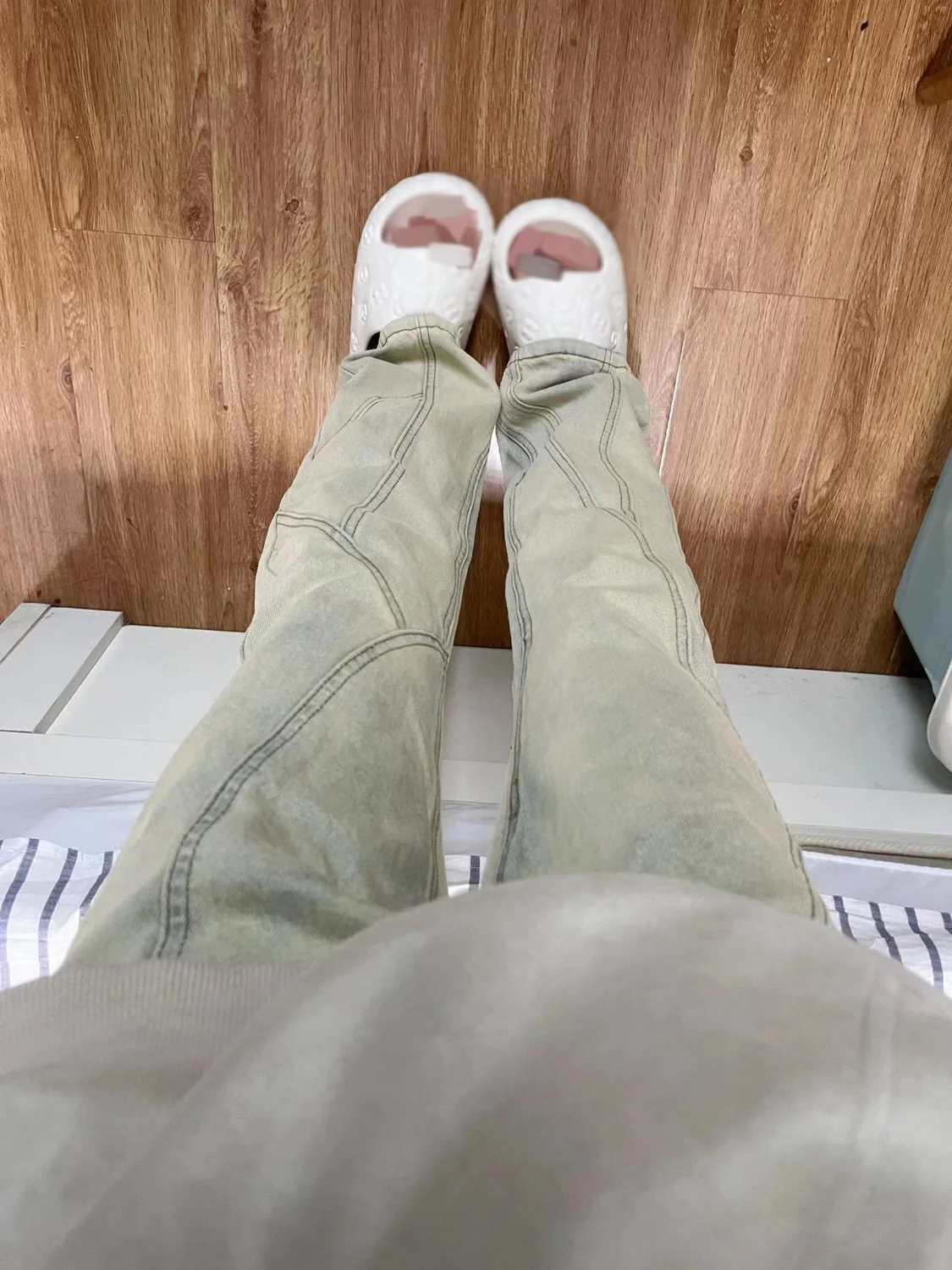 女性用グレージーンズ Y2K デコレーション プラスサイズ ビッグ ラージ カービーフィギュア 女性用デニム ファッション 快適 ベーシック シンプル 日常