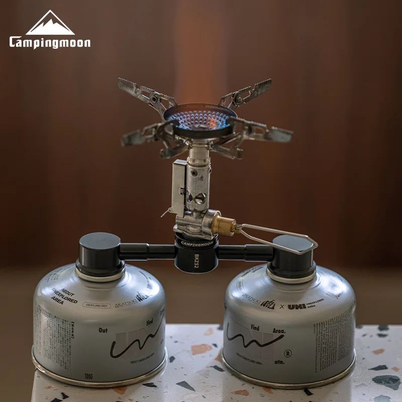 

BKZ52 Bianqi Fuel Canister Dual to Single Bianqi Stove Burner Bianqi Adapter Outdoor Stove Camping Accessories