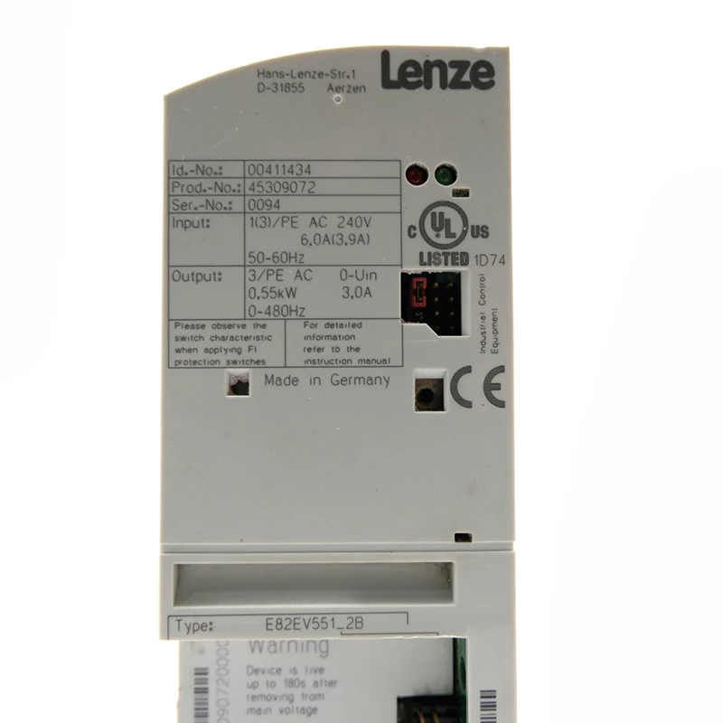 

Преобразователь частоты Lenze (инвертор переменного тока) - 0.55 кВт E82EV551_2B, в наличии