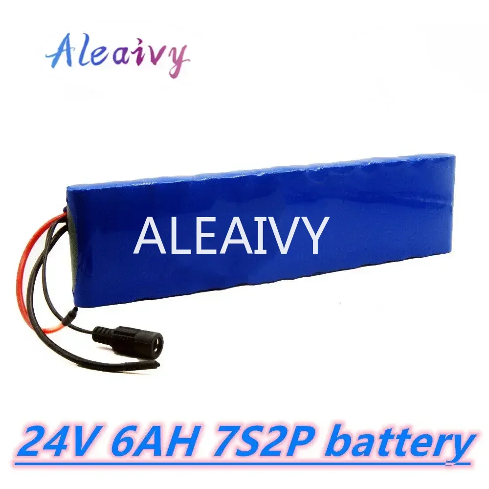 29.4v Lithium Battery  Baterias Recargables 24V 7S2P 6AH Li-ion Battery Volt Rechargeable Bicycle E-Bike Electric Battery Pack