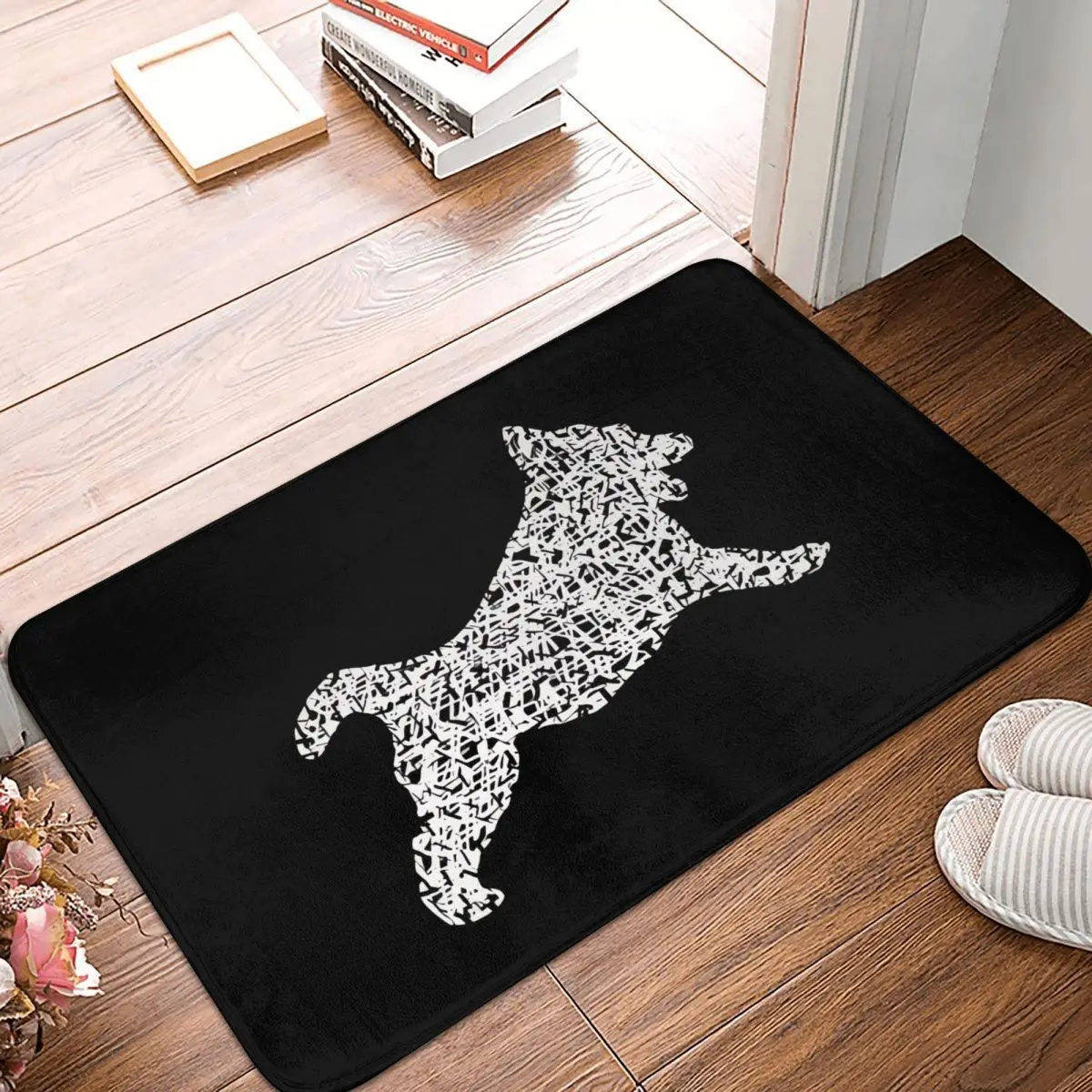 

Husky Puppy Sketch Dog Doge Non-Slip Carpet Doormat Living Room Bathroom Mat Entrance Door Home Rug