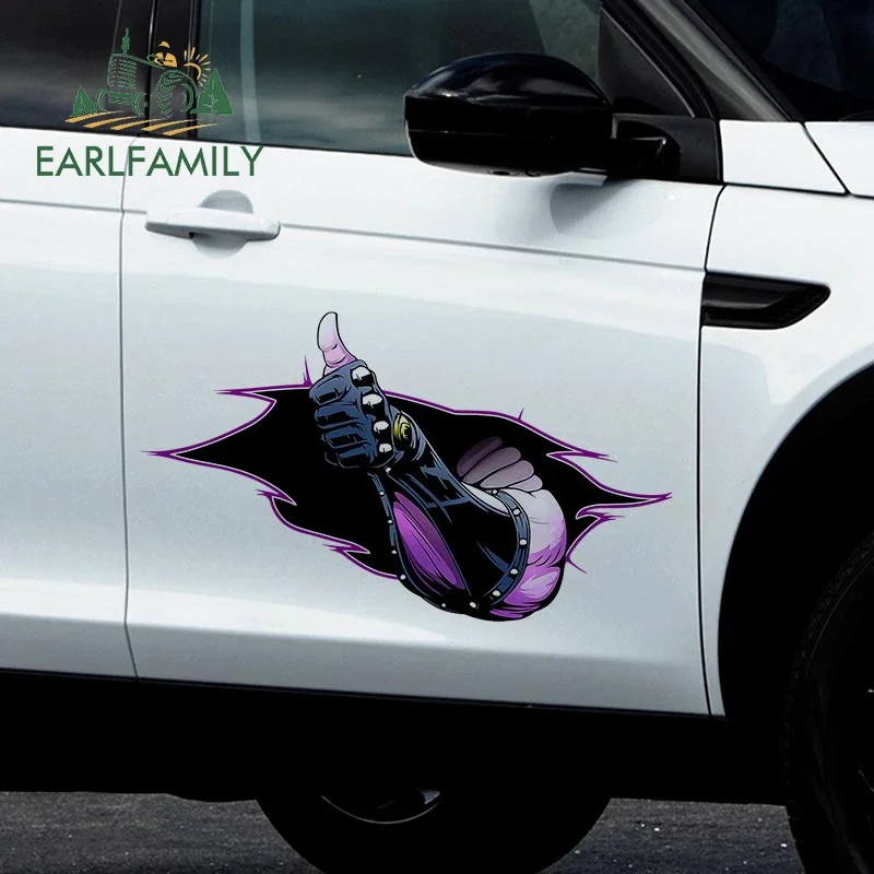 EARLFAMILY 43cm X 25.8cm for Killer Queen Funny Anime Car Sticker Waterproof Occlusion Scratch Decals Waterproof Car Label